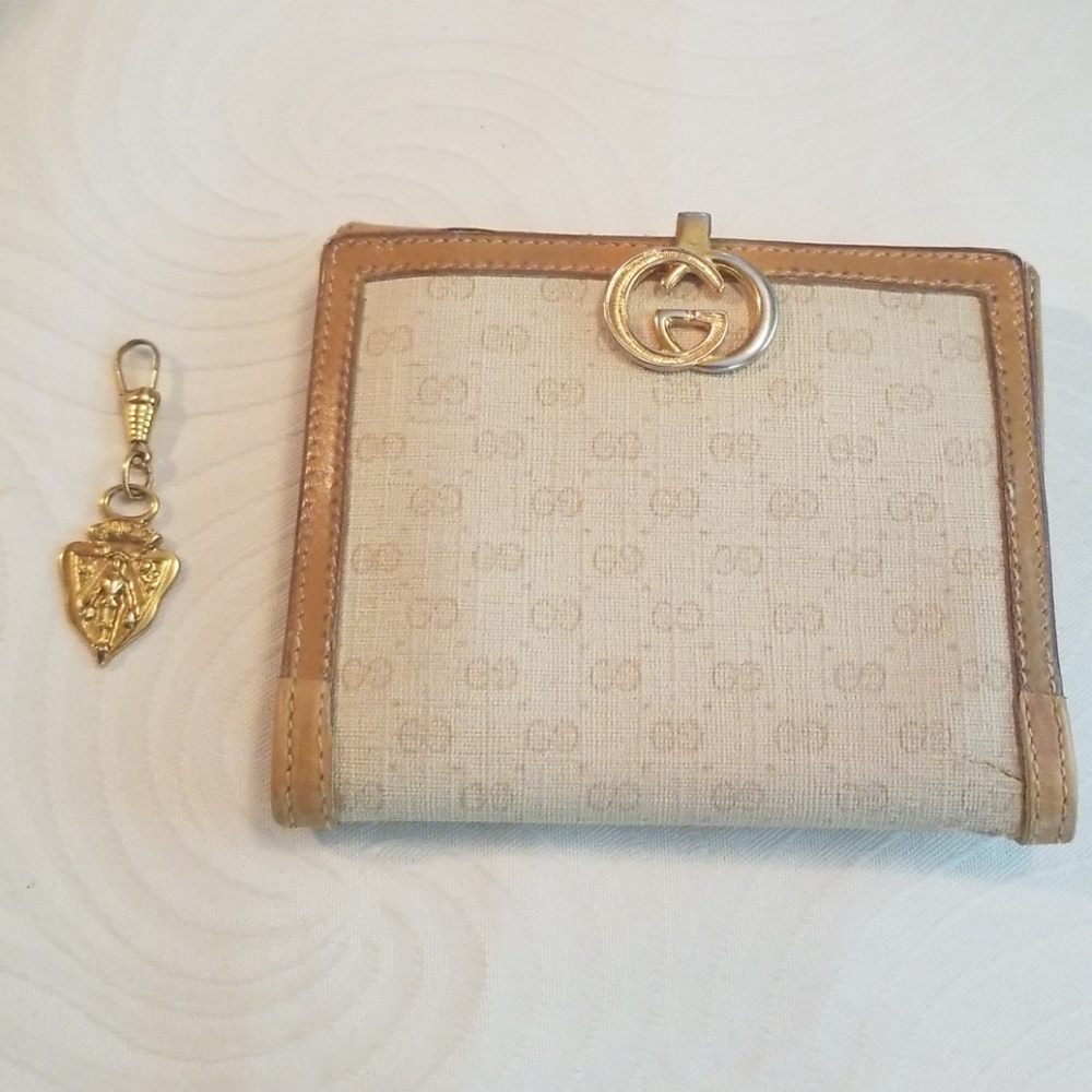 Gucci wallet and gucci charm (sold)